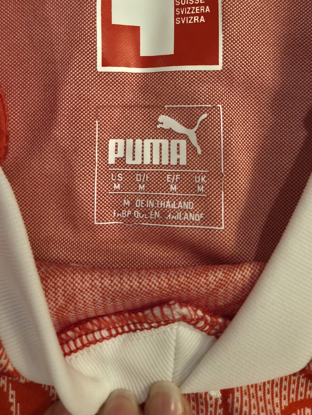 Puma Switzerland 2018 Soccer World Cup Official Home Jersey Medium - Picture 3 of 7